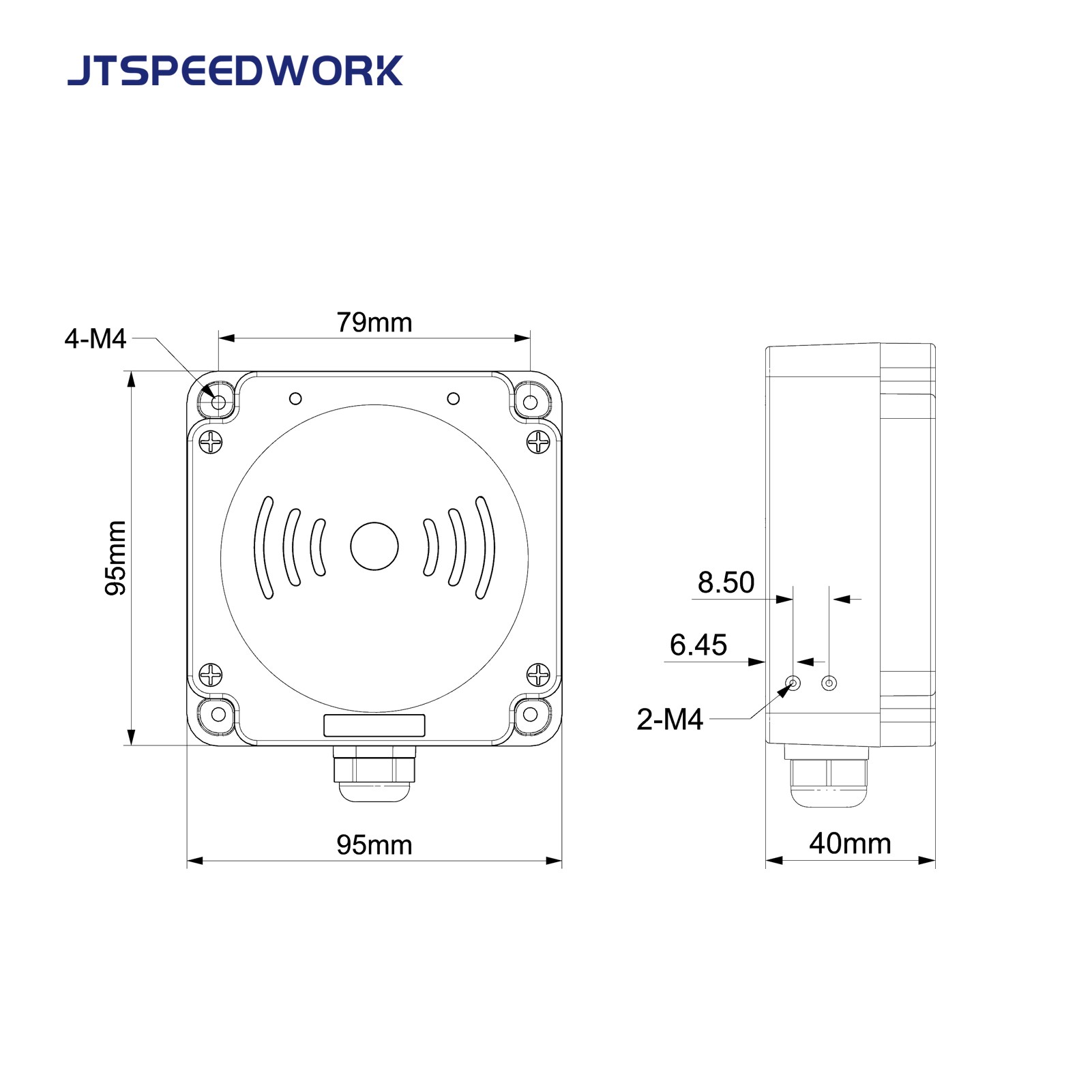 JT-7100 0-3m 860-960MHz UHF RFID 産業用RFIDリーダー