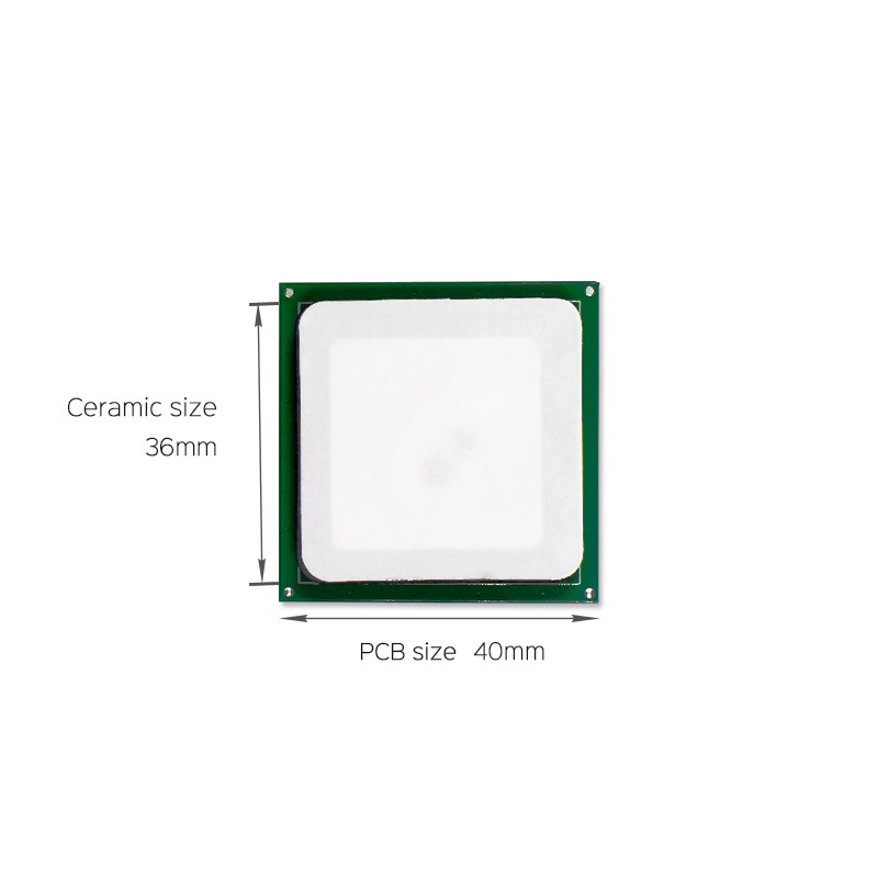 JT-T0036 3dBi UHF RFIDセラミックアンテナ 36*36mm 865-868/902-928MHz RHCP PDA用