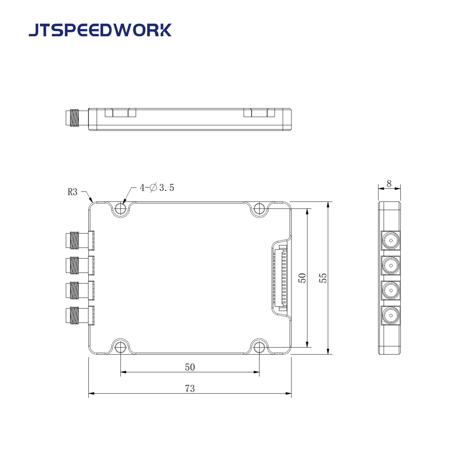 JT-2540 TM200 UHF RFID 4ポートモジュール 860-960MHz TTL