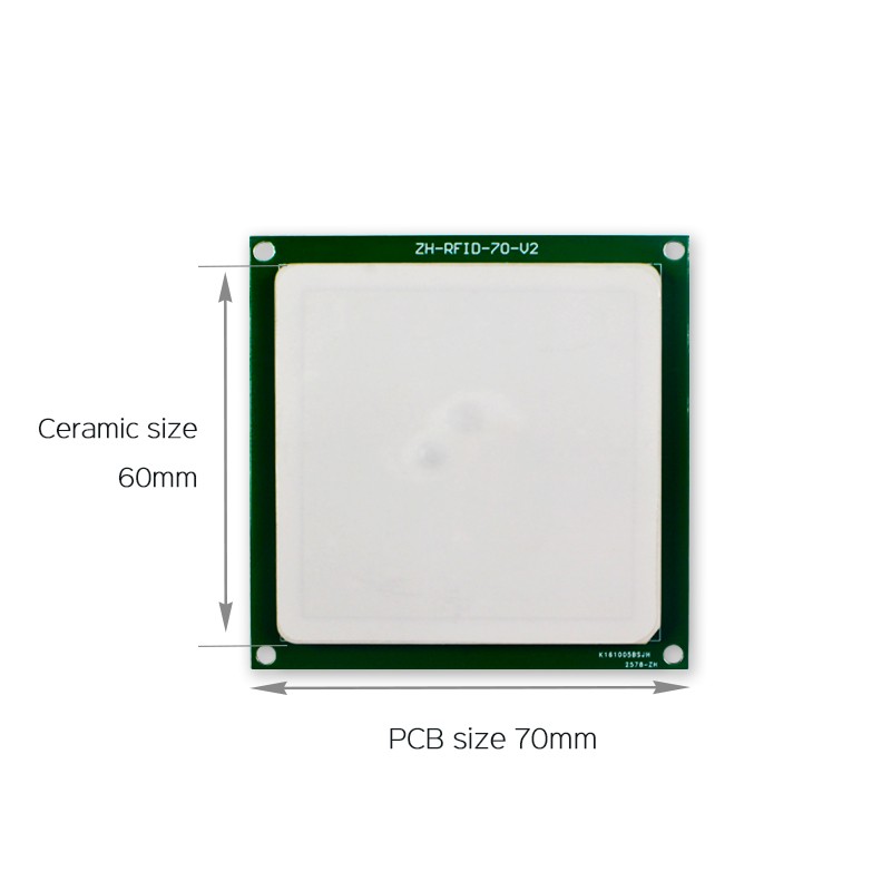 JT-T0060 4dBi UHF RFIDセラミックアンテナ 860-960MHz RHCP円偏波 カスタマイズ可能なコネクタ