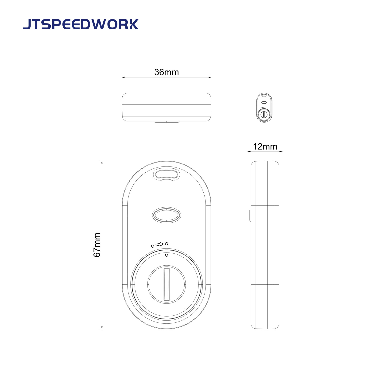 JT-T2483 2.4GHzアクティブRFID音響光学タグ（光と音付き）