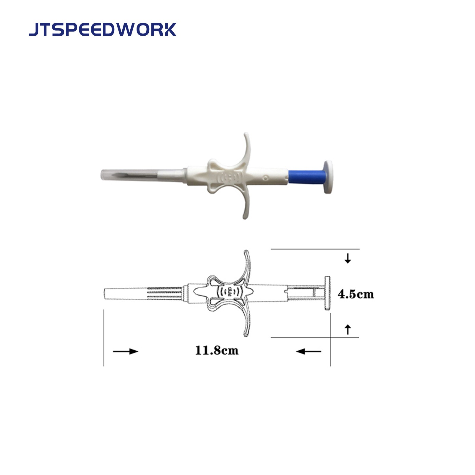 JT-A002 RFIDタグチップ ペットID 動物用マイクロチップ追跡タグ 注射式 134.2kHz 使い捨て針で動物に埋め込み